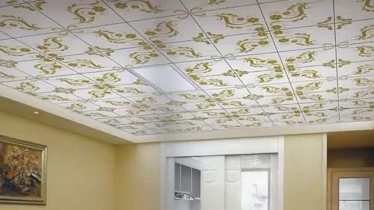Подвесной потолок с орнаментом 